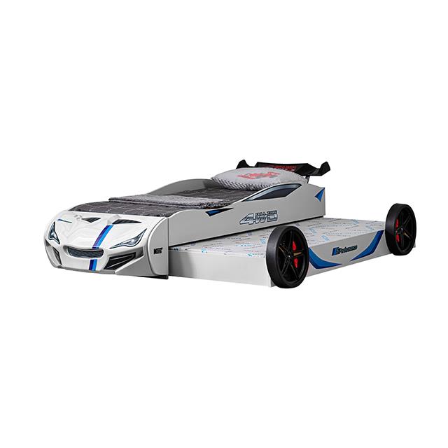  Furniture of America Tracklite FOA7735WH-BED Car Bed IMAGE 6