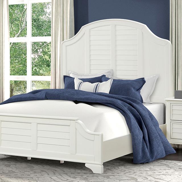  Furniture of America Whitehaven FM7708WH-EK-BED King Bed IMAGE 1