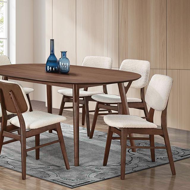  Furniture of America Uzwil FM3214WN-T-5PC 7 Pc Dining Table Set IMAGE 3