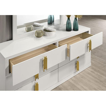  Furniture of America Basildon FM7271WH-D Dresser IMAGE 3