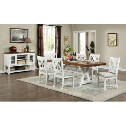  Furniture of America Auletta CM3417T-7PC 7 Pc Dining Table Set IMAGE 1