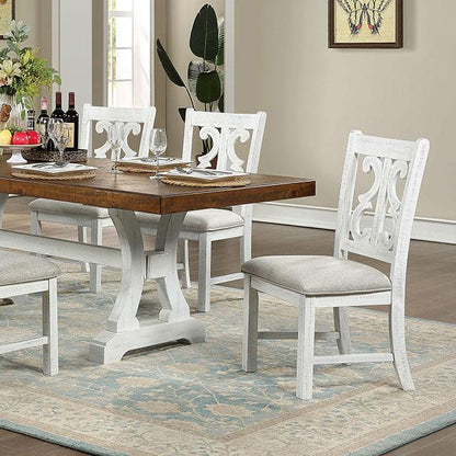 Furniture of America Auletta CM3417T-7PC 7 Pc Dining Table Set IMAGE 3