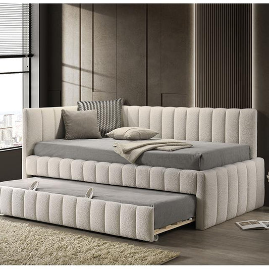  Furniture of America Nardi FM1206WH-BED Twin Daybed with Trundle IMAGE 1