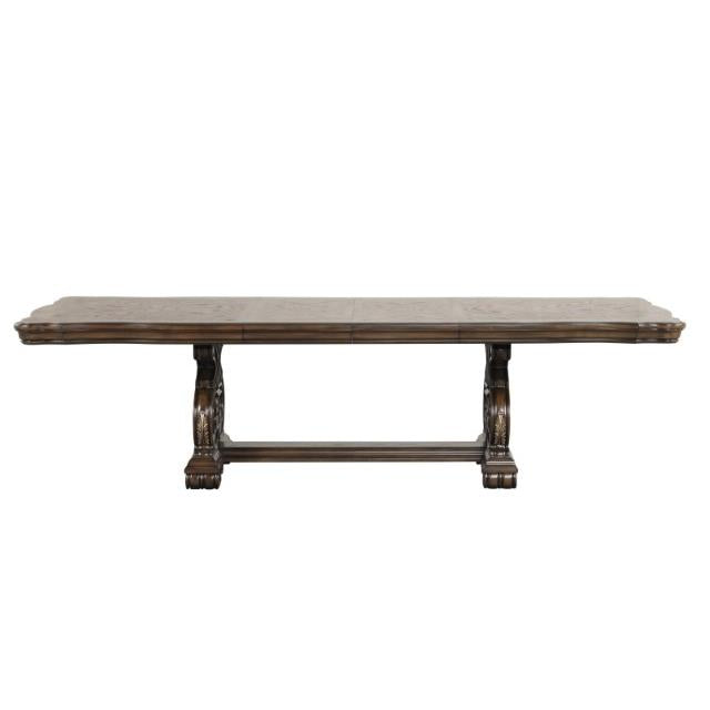  Furniture of America Leovanni FM31003DB-T-TABLE Dining Table IMAGE 2