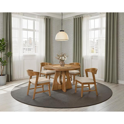  Furniture of America Ozark FM3223WN-RT-5PC 5 Pc Dining Table Set IMAGE 2