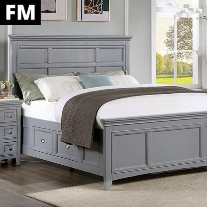 Furniture of America Castlile FM7413GY-Q-BED Queen Bed IMAGE 1