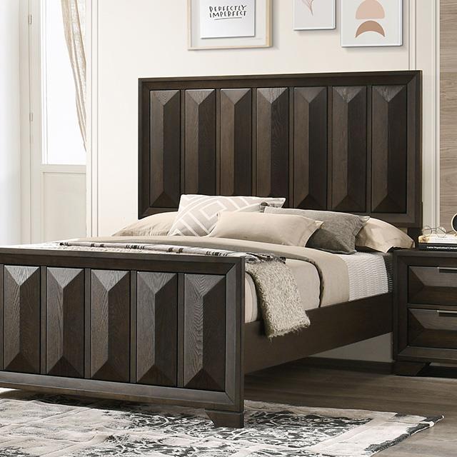  Furniture of America Hexham FM7232BR-Q-BED Queen Bed IMAGE 1
