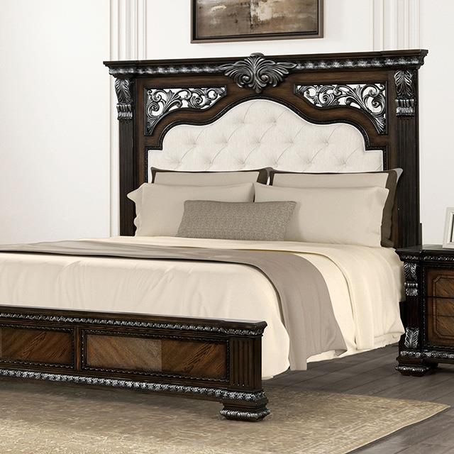  Furniture of America Promenade FM70002DB-Q-BED Queen Bed IMAGE 1