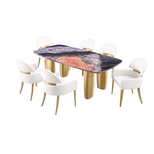 Furniture of America Northolt FM37004GY-T-TABLE Dining Table IMAGE 4