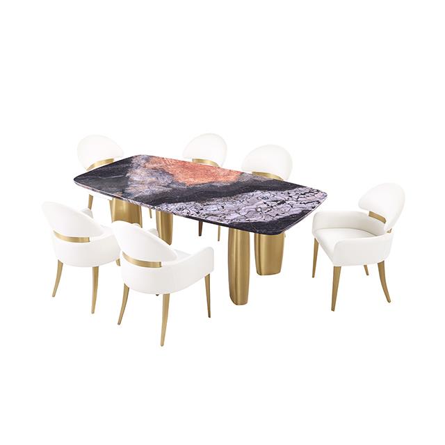  Furniture of America Northolt FM37004GY-T-TABLE Dining Table IMAGE 5