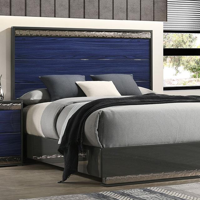  Furniture of America Hartlepool FM7250BL-EK-BED King Bed IMAGE 1