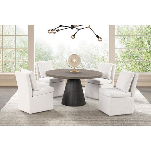  Furniture of America Broager FM3331DB-RT-5PC-00LG 5 Pc Dining Table Set IMAGE 1
