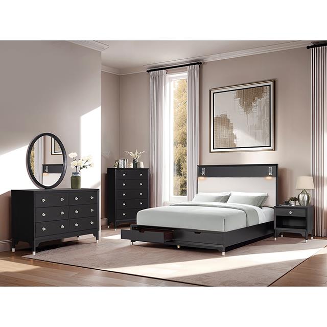  Furniture of America Torrance FM74002BK-Q-ST-BED Queen Bed IMAGE 2
