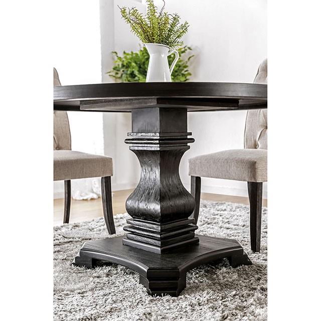  Furniture of America Nerissa CM3840RT-5PC-3564GY 5 Pc Dining Table Set IMAGE 2