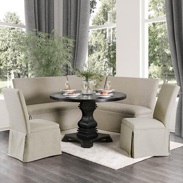  Furniture of America Nerissa CM3840RT-5PC-3564GY 5 Pc Dining Table Set IMAGE 5