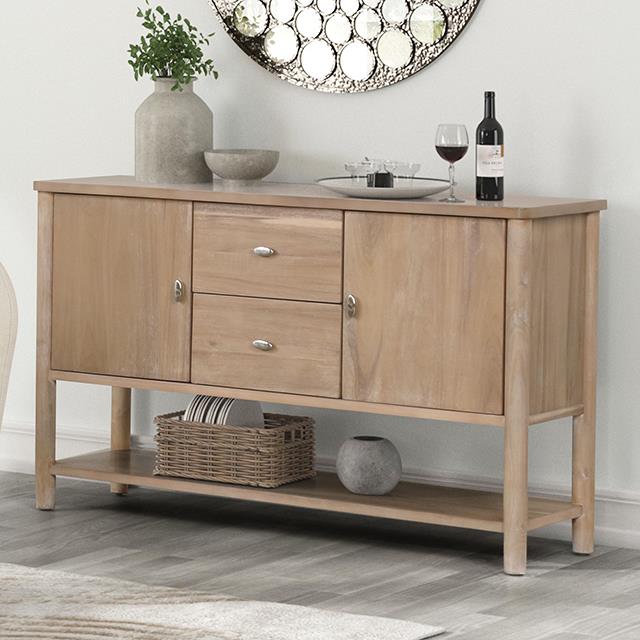  Furniture of America Rheinfall FM3426NT-SV Server IMAGE 1