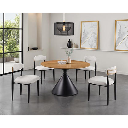  Furniture of America Athan FM37018BK-RT-TABLE Round Dining Table IMAGE 2