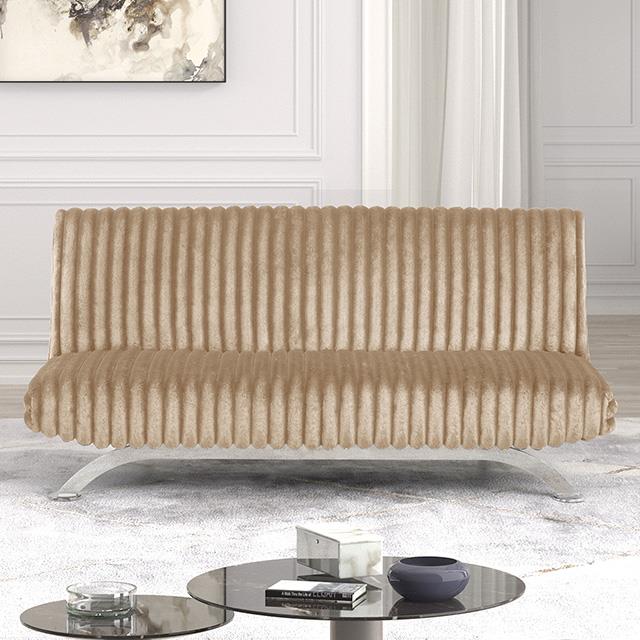  Furniture of America Villeneuve FM2906TP Futon Sofa Bed IMAGE 3