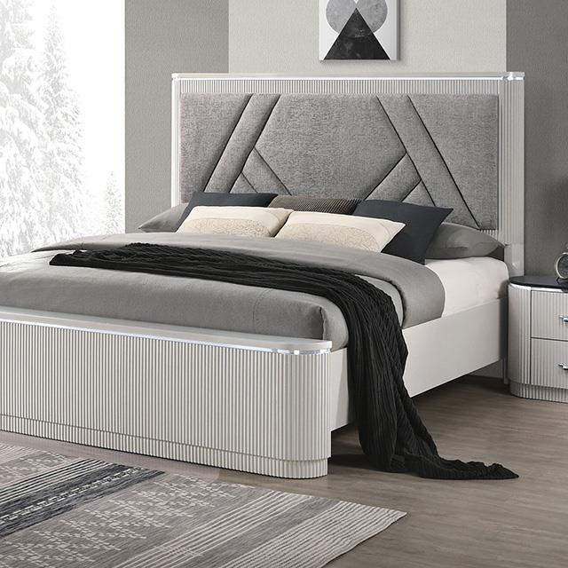  Furniture of America Aldgate FM7244GY-EK-BED King Bed IMAGE 1