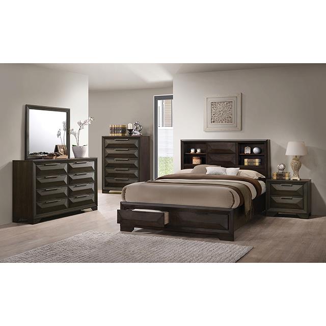  Furniture of America Caistor FM7233BR-Q-BED Queen Bed IMAGE 2