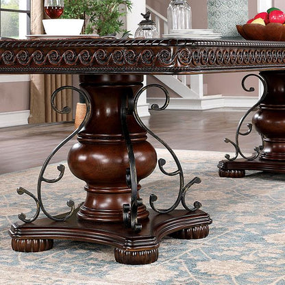  Furniture of America Picardy CM3147T-9PC 9 Pc Dining Table Set IMAGE 2