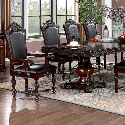  Furniture of America Picardy CM3147T-9PC 9 Pc Dining Table Set IMAGE 3