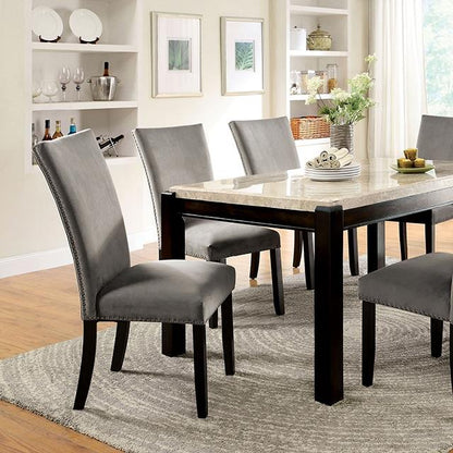  Furniture of America Gladstone CM3823T-7PC-3744GY 7 Pc Dining Table Set IMAGE 1