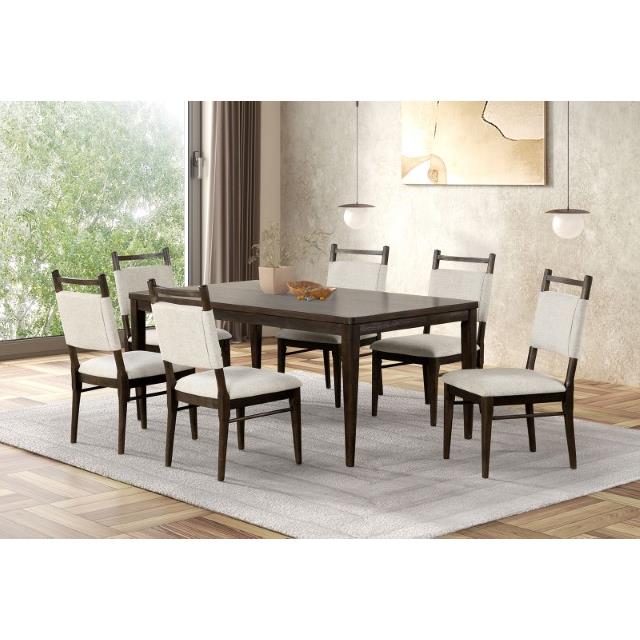  Furniture of America Woolwich FM3433DW-T-7PC 7 Pc Dining Table Set IMAGE 1