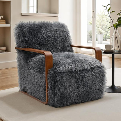  Furniture of America Elardo FM-AC6006DG Accent Chair IMAGE 1