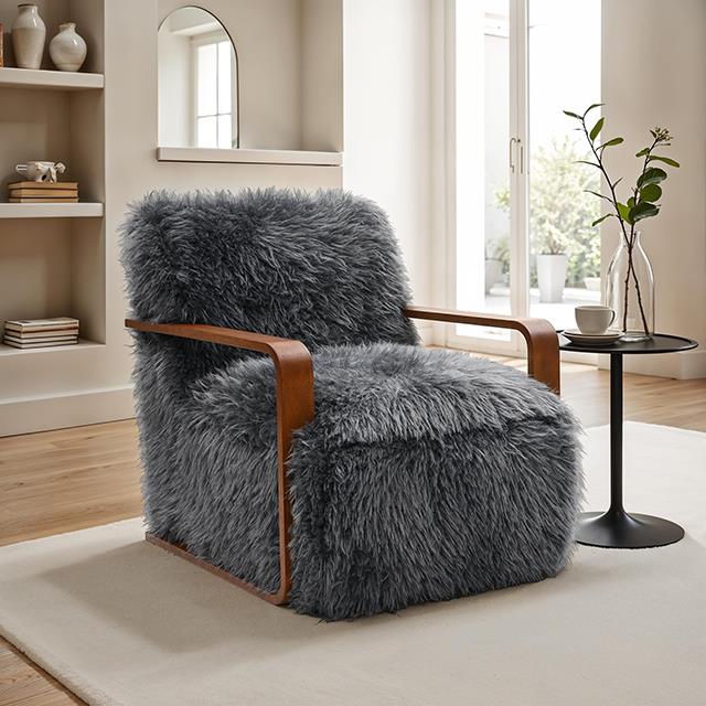 Furniture of America Elardo FM-AC6006DG Accent Chair IMAGE 2