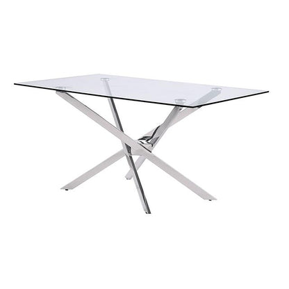  Furniture of America Silveria FM37001SV-T-TABLE Dining Table IMAGE 1