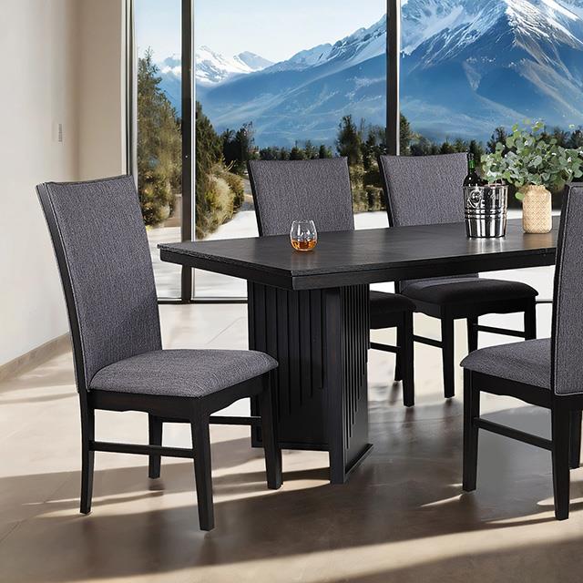  Furniture of America Easingwold FM3231BK-T-TABLE Dining Table IMAGE 2