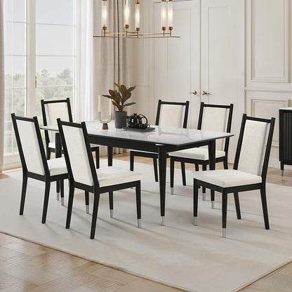  Furniture of America Maidstone FM32001BK-T-7PC 7 Pc Dining Table Set IMAGE 1