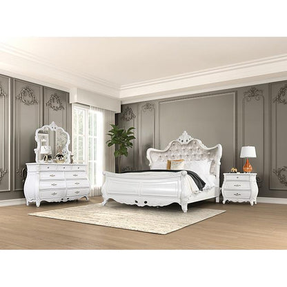  Furniture of America Valentini FM7419WH-Q-BED Queen Bed IMAGE 2
