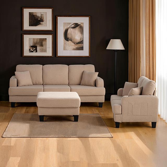  Furniture of America Cinderford SL6936BG-LV-PK Loveseat IMAGE 2