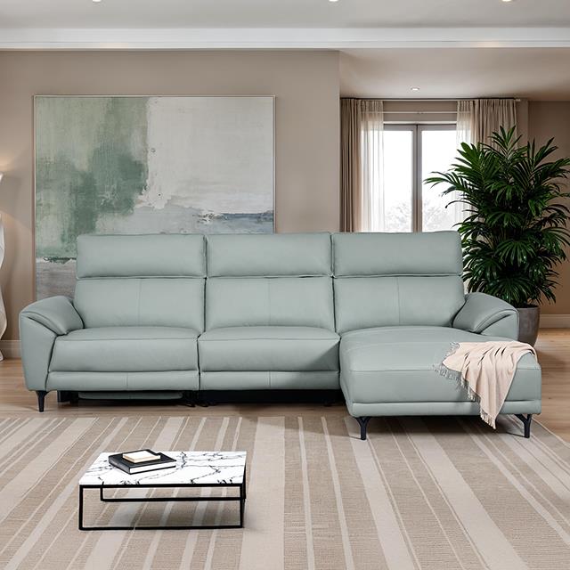  Furniture of America Theola CM9937PB-SECT-PM-R Power Sectional, IMAGE 1