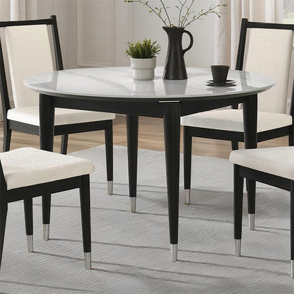  Furniture of America Maidstone FM32001BK-RT Round Dining Table IMAGE 1