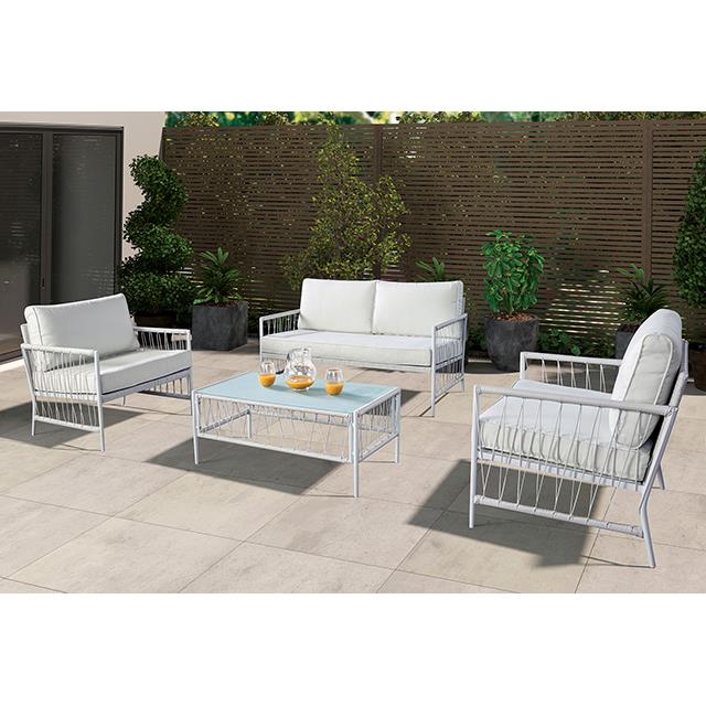  Furniture of America Shomari LA-A025WH-4PK 5 Pc Wicker Sofa Set IMAGE 2