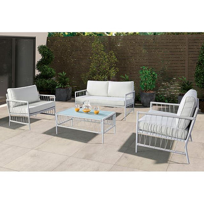  Furniture of America Shomari LA-A025WH-4PK 5 Pc Wicker Sofa Set IMAGE 2