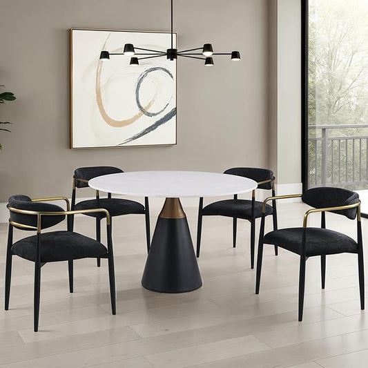  Furniture of America Hobro FM37002BK-T-5PC-03BK 5 Pc Dining Table Set IMAGE 1