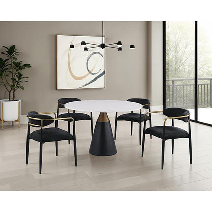  Furniture of America Hobro FM37002BK-T-5PC-03BK 5 Pc Dining Table Set IMAGE 2