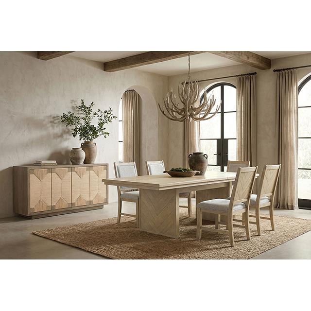  Furniture of America Casoria FM34008NT-T-TABLE Dining Table IMAGE 2