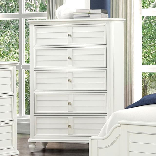  Furniture of America Whitehaven FM7708WH-C Chest IMAGE 5