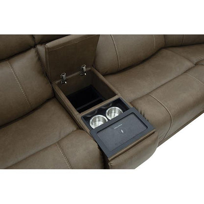  Furniture of America Orpheus FM68100BR-SECT-LC Power Sectional with Lift Chair IMAGE 4