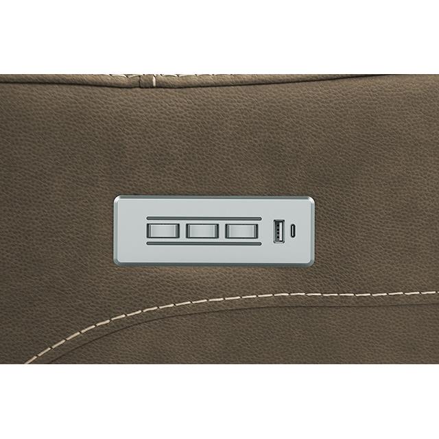  Furniture of America Orpheus FM68100BR-SECT-LC Power Sectional with Lift Chair IMAGE 7