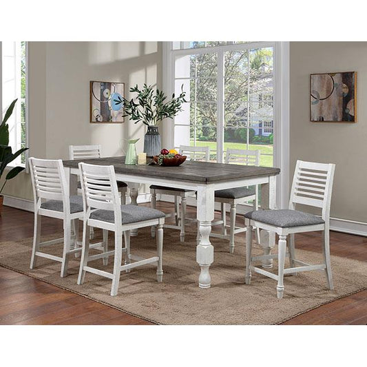  Furniture of America Calabria FOA3908PT-7PC 7 Pc Counter Height Table Set IMAGE 1