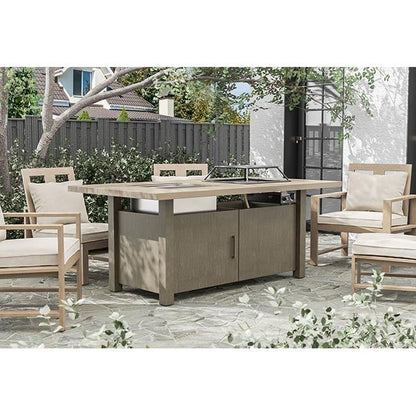  Furniture of America Bordeaux GM-2017-PK Dining Table with Fire Pit & Cooler IMAGE 2