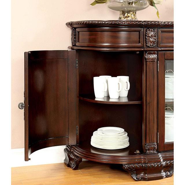  Furniture of America Bellagio CM3319T-9PC-LEATHER 9 Pc Dining Table Set IMAGE 7