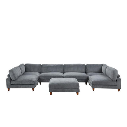  Furniture of America Dagenham FM6800GY-A Sectional IMAGE 3