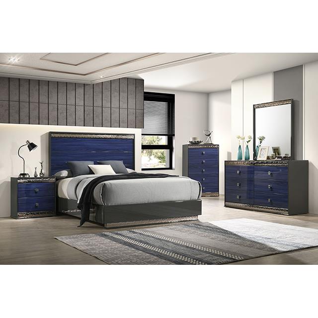  Furniture of America Hartlepool FM7250BL-N Nightstand IMAGE 2